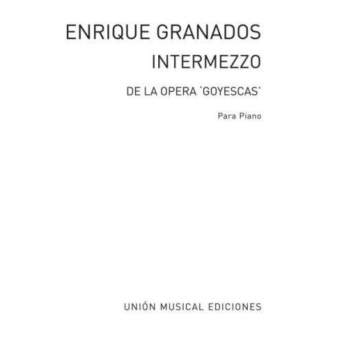 Intermezzo From Goyescas Piano
