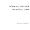Glosados Del Libro Obras De Musica Para Tecla