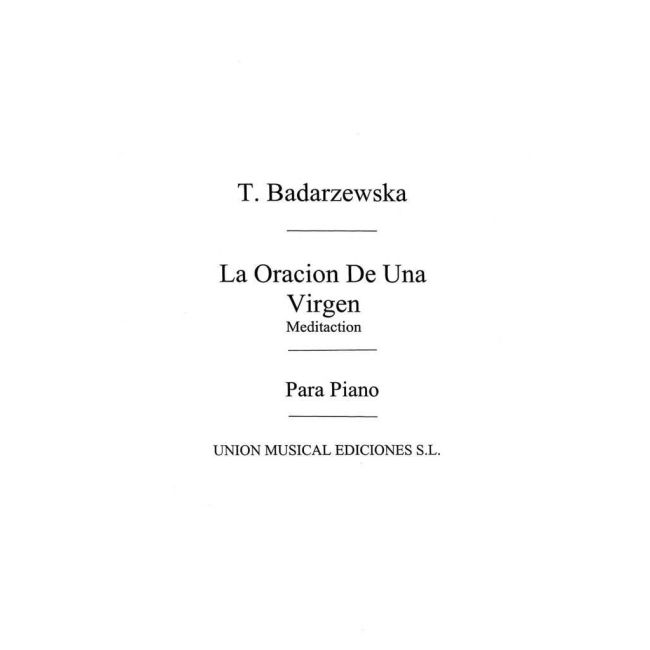 La Oracion De Una Virgen For Piano