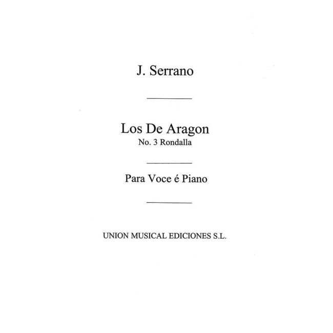 Los De Aragon Rondalla For Piano