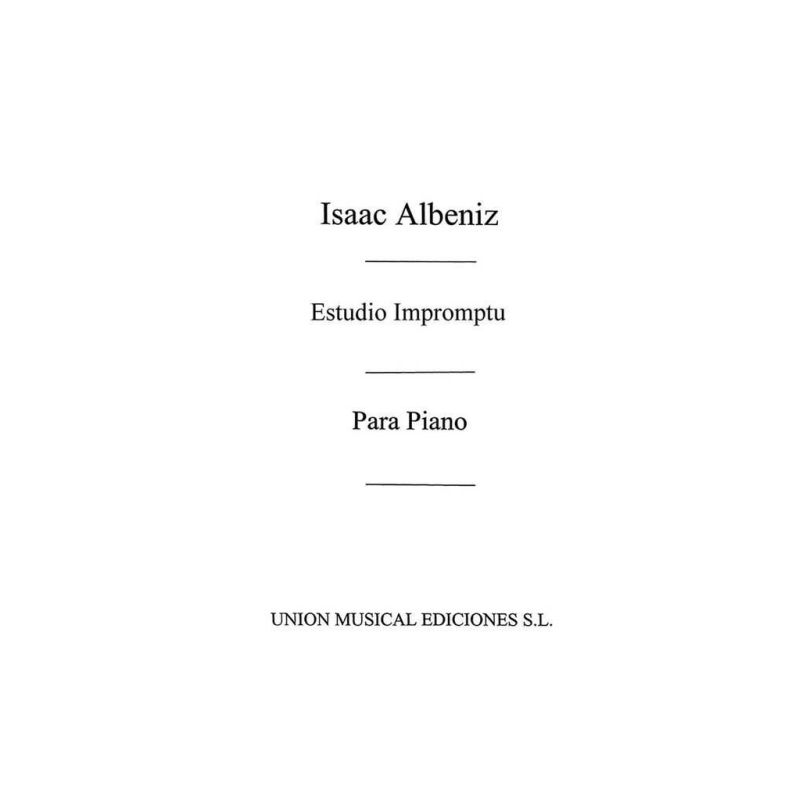 Albéniz, Isaac - Estudio Impromptu Op.56