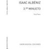 Albéniz, Isaac - Tercer Minuetto Piano