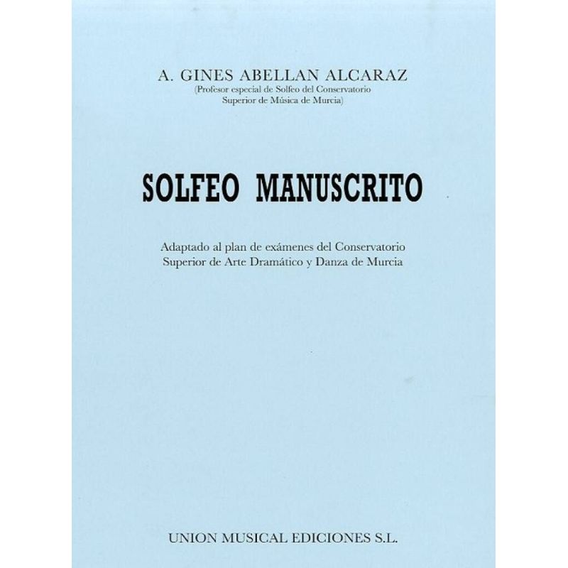 Alcraz, A.G.A. - Solfeo Manuscrito