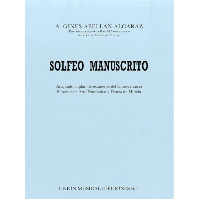 Alcraz, A.G.A. - Solfeo Manuscrito