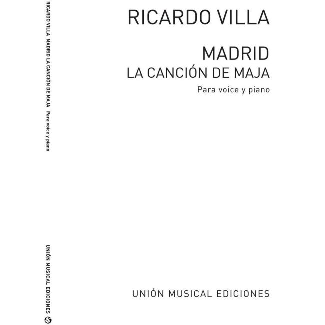 Madrid Cancion De La Maja for Voice and Piano