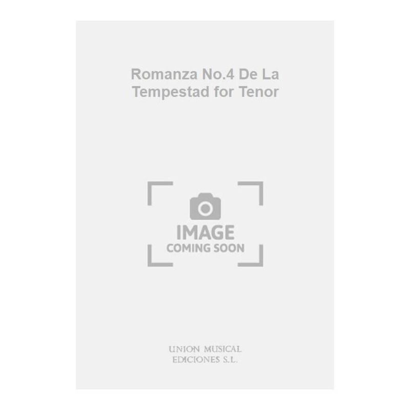 Romanza No.4 De La Tempestad for Tenor