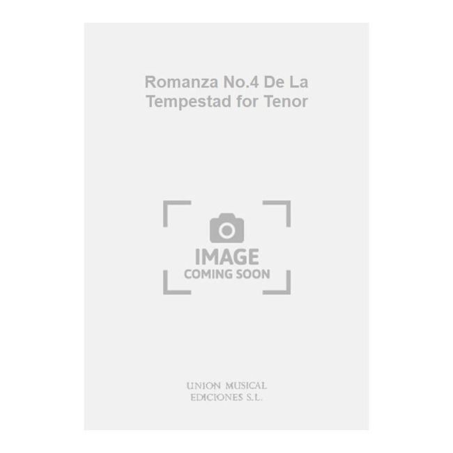 Romanza No.4 De La Tempestad for Tenor