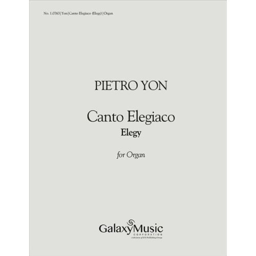 Yon, Pietro - Canto Elegiaco