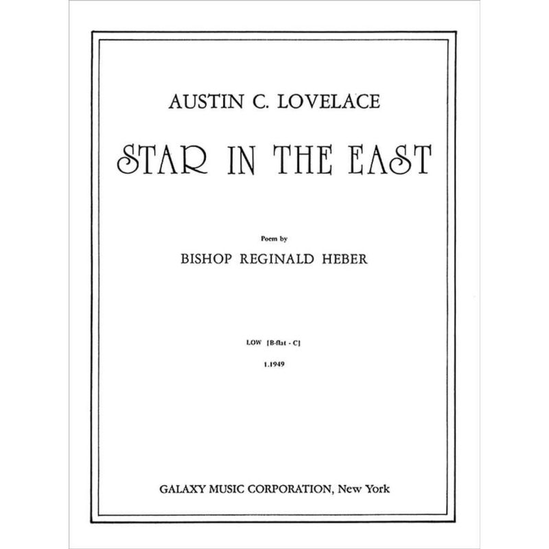 Lovelace, Austin C. - Star in the East