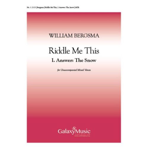 Bergsma, William - Riddle...