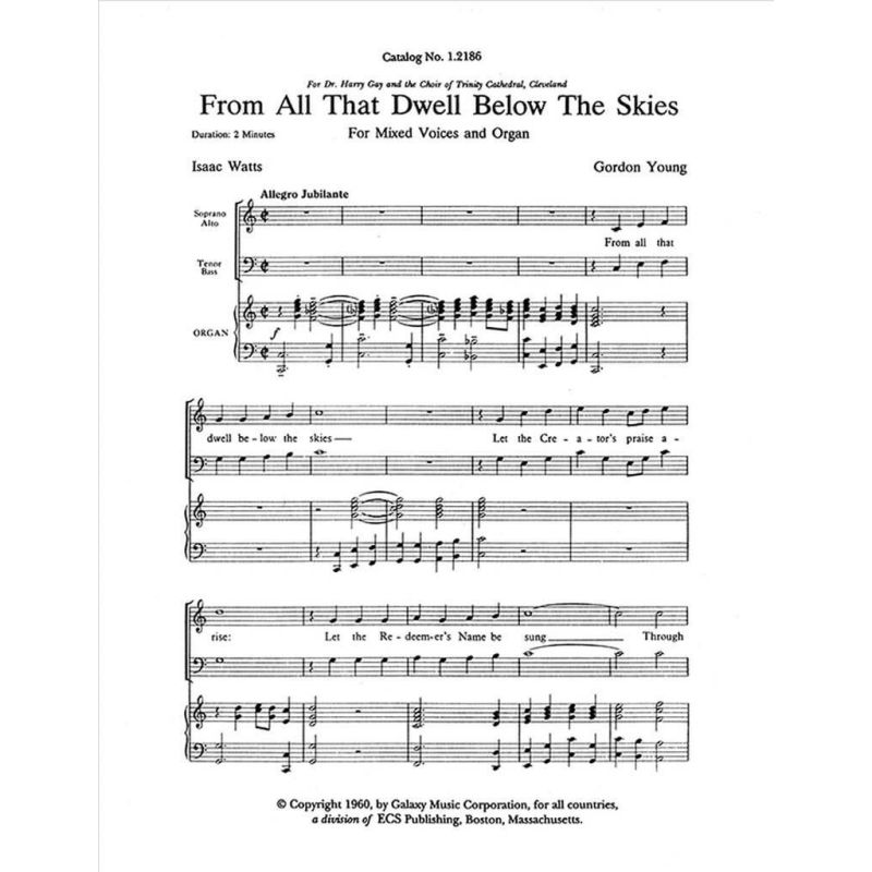 Young, Gordon - From All That Dwell Below the Skies