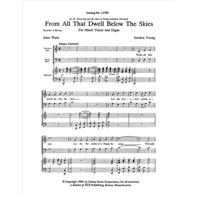 Young, Gordon - From All That Dwell Below the Skies