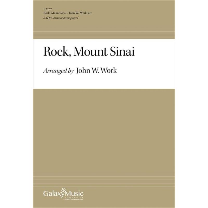 Work, John Wesley - Rock, Mount Sinai