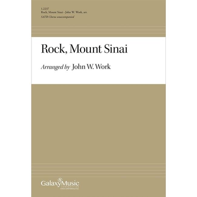 Work, John Wesley - Rock, Mount Sinai