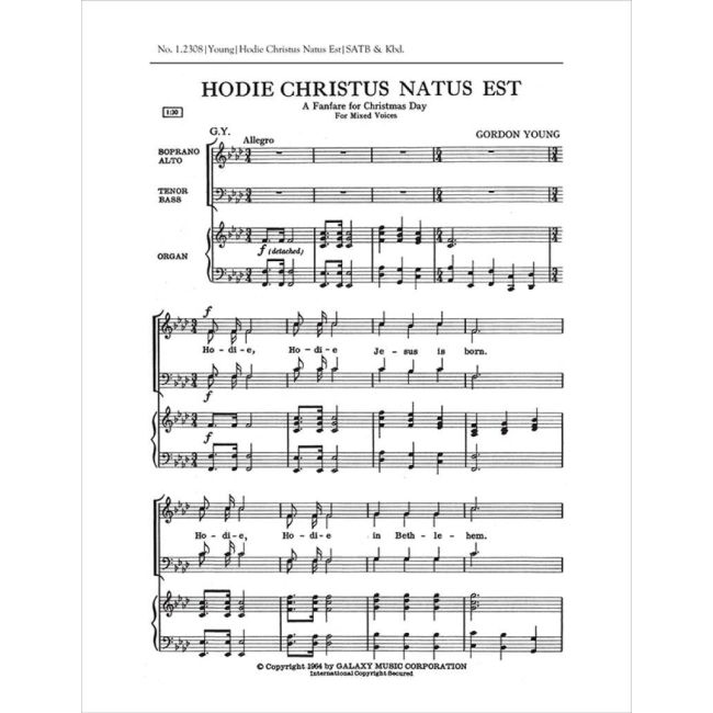 Young, Gordon - Hodie Christus natus est