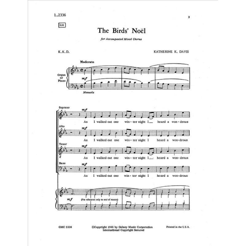 Davis, Katherine K. - The Bird's Noel