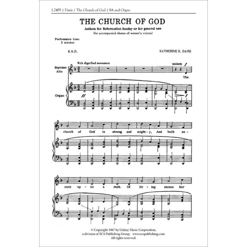 Davis, Katherine K. - The Church of God