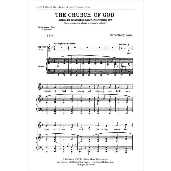 Davis, Katherine K. - The Church of God