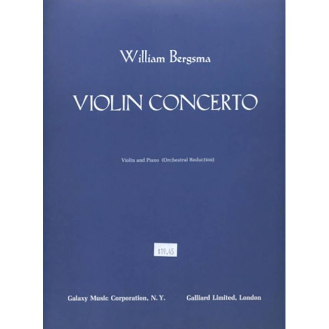 Bergsma, William - Concerto for Violin