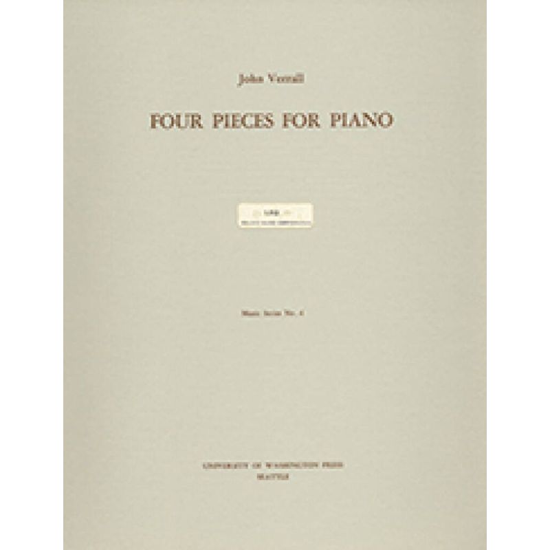Verrall, John - Four Pieces for Piano