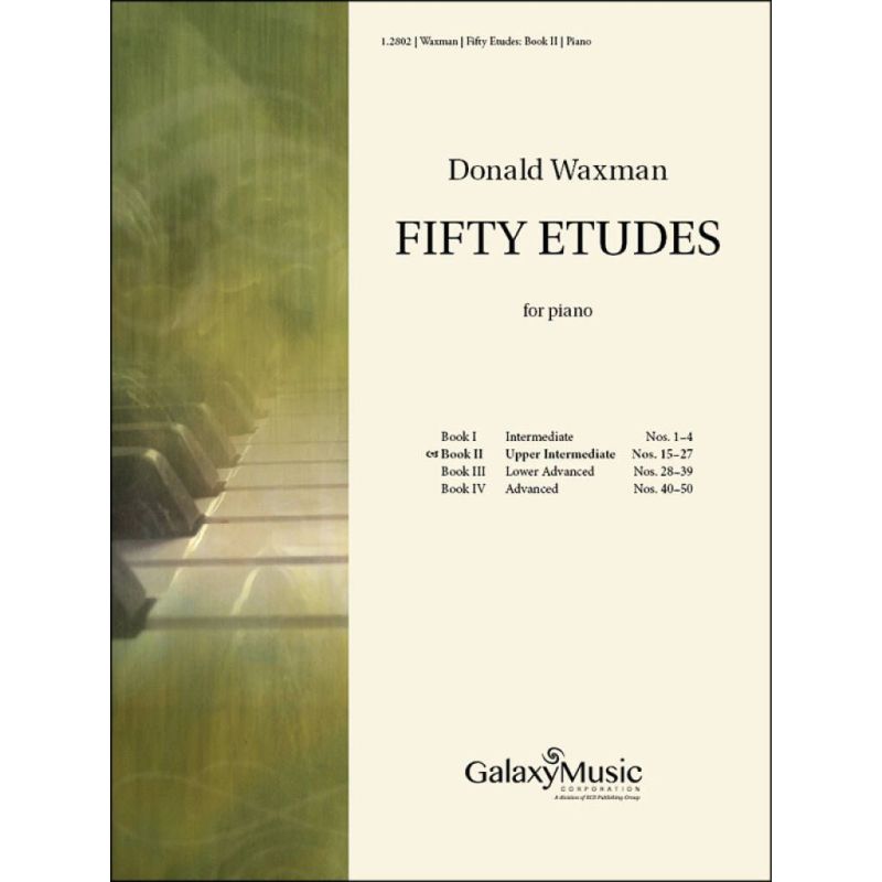Waxman, Donald - 50 Etudes, Book 2