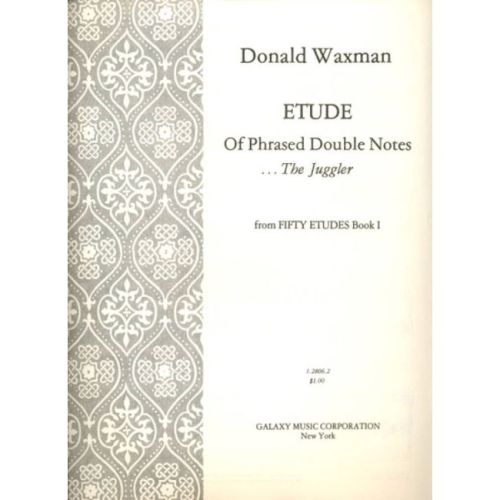 Waxman, Donald - Etude No....