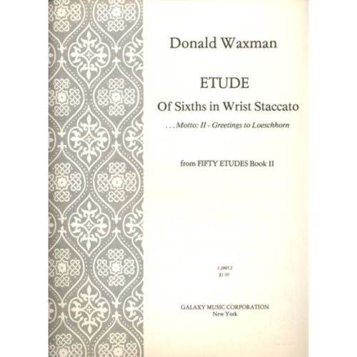 Waxman, Donald - Etude No....