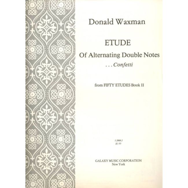 Waxman, Donald - Etude No. 19: Alternating Double Notes