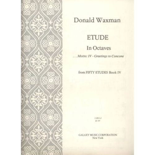 Waxman, Donald - Etude No....