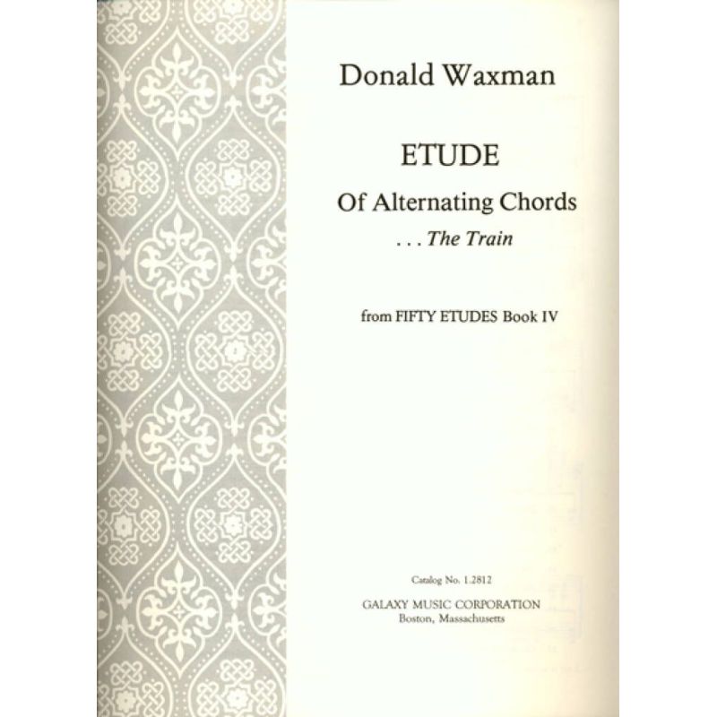 Waxman, Donald - Etude No. 50: Alternating Chords