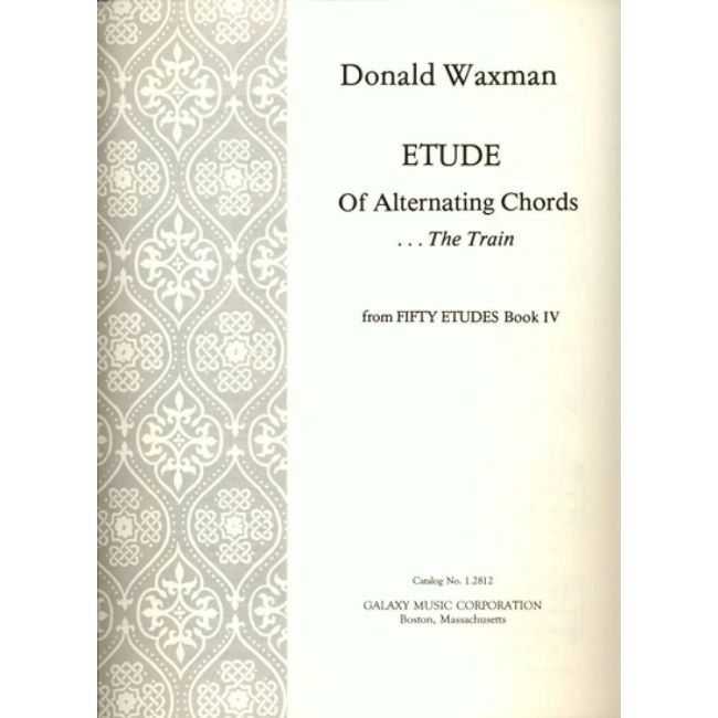 Waxman, Donald - Etude No. 50: Alternating Chords