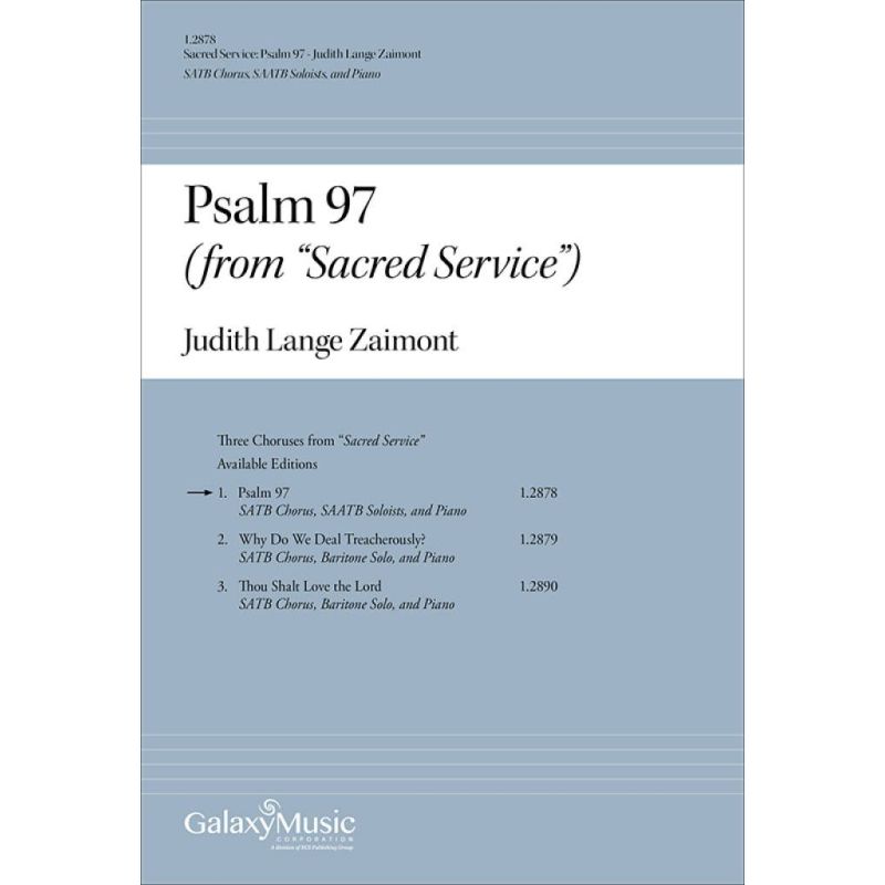 Zaimont, Judith Lang - Sacred Service: Psalm 97