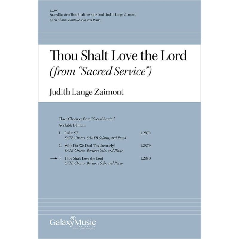 Zaimont, Judith Lang - Sacred Service: Thou Shalt Love the Lord