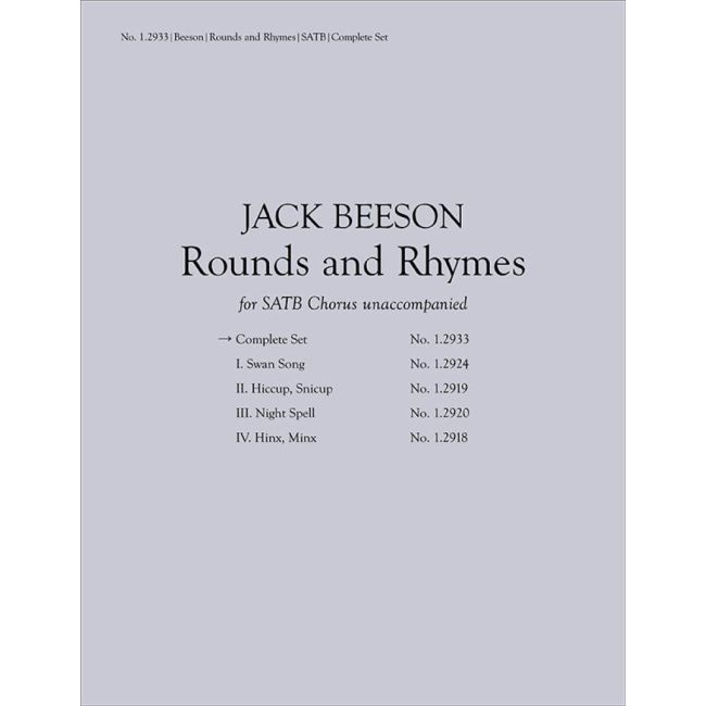 Beeson, Jack - Rounds and Rhymes