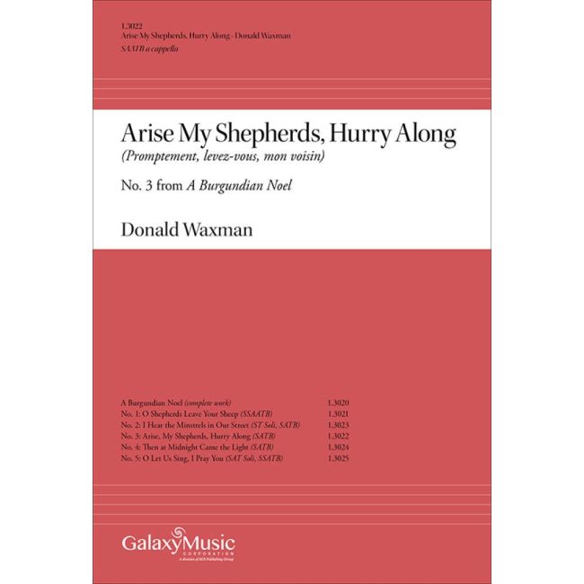 Waxman, Donald - A Burgundian Noel: Arise My Shepherds, Hurry Along