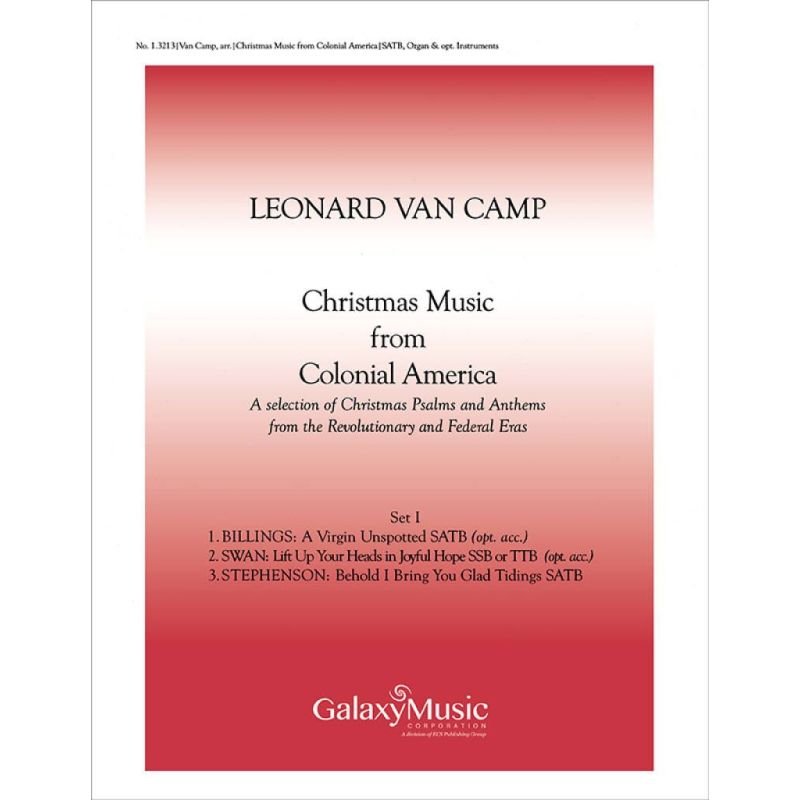 Christmas Music from Colonial America, Set I