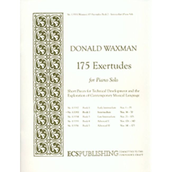 Waxman, Donald - 175 Exertudes, Book 2: Intermediate