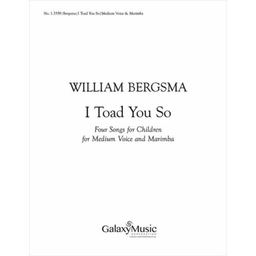 Bergsma, William - I Toad...