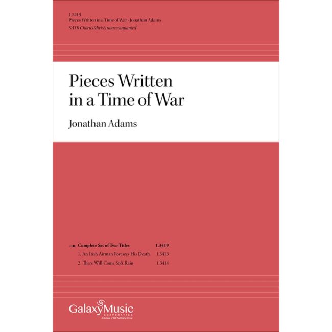 Adams, Jonathan - Pieces Written in a Time of War