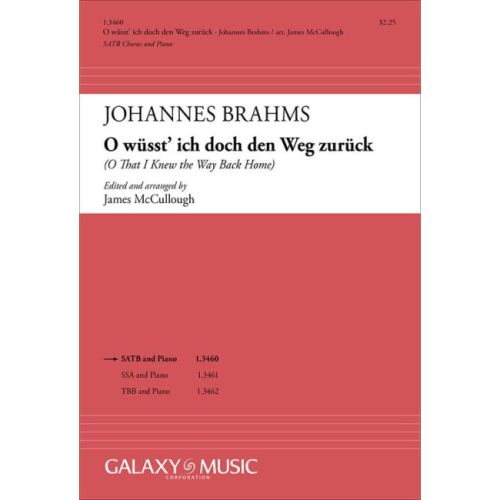 Brahms, Johannes - O wüsst'...