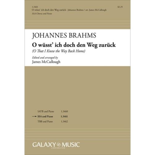 Brahms, Johannes - O wüsst'...