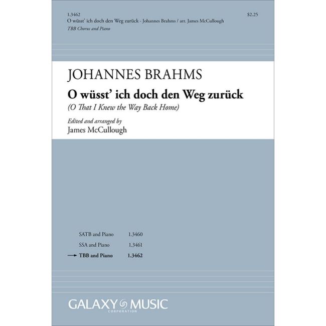 Brahms, Johannes - O wusst' ich doch den Weg zurück
