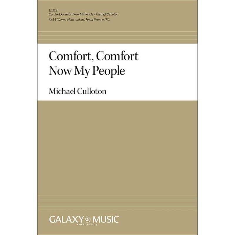 Culloton, Michael - Comfort, Comfort Now My People