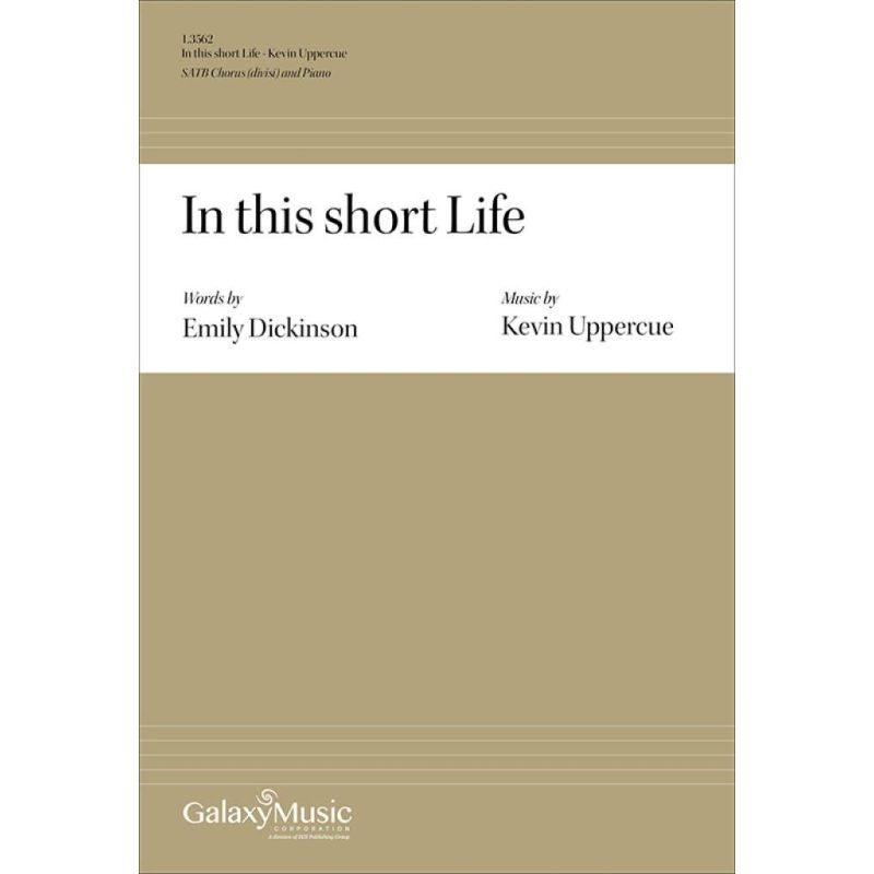 Uppercue, Kevin - In this short Life