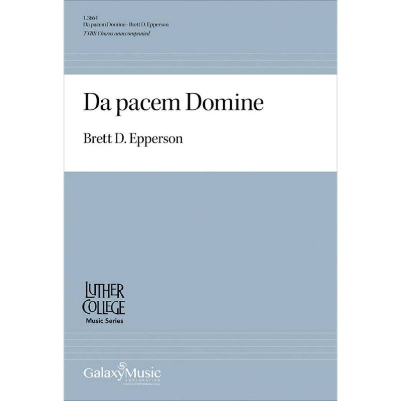 Epperson, Brett D. - Da pacem Domine