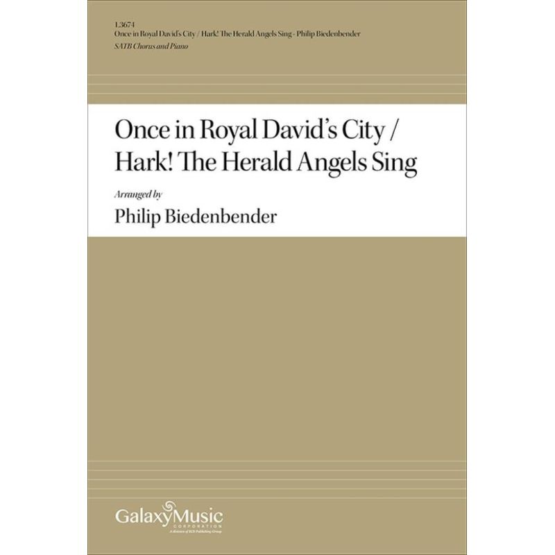 Biedenbender, Philip - Once in Royal David's City
