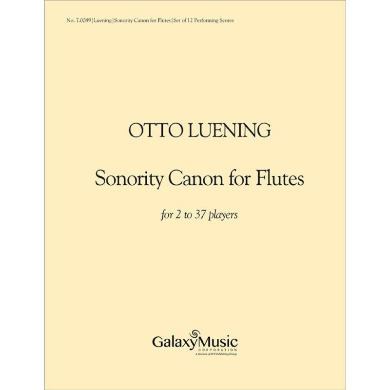 Luening, Otto - Sonority Canon for Flutes