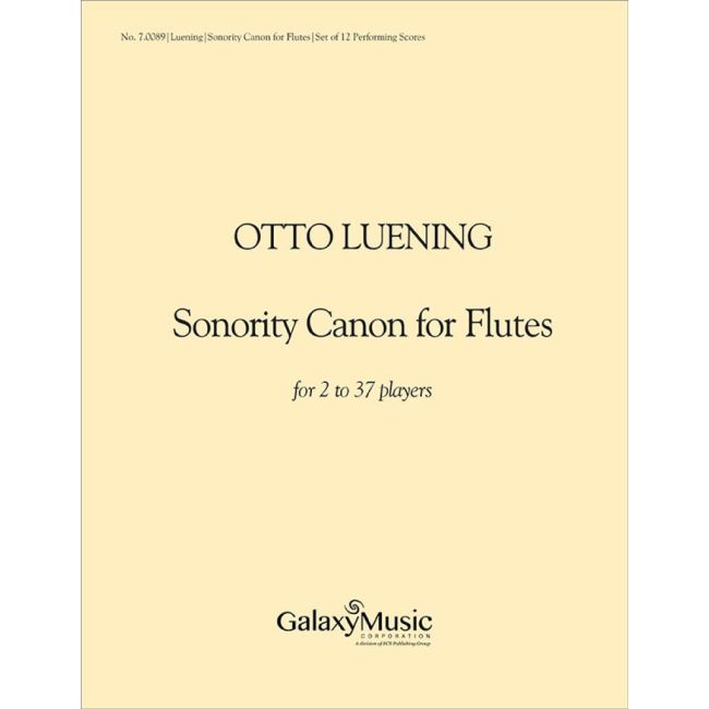 Luening, Otto - Sonority Canon for Flutes