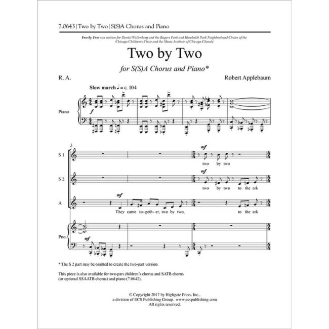 Applebaum, Robert - Two by Two