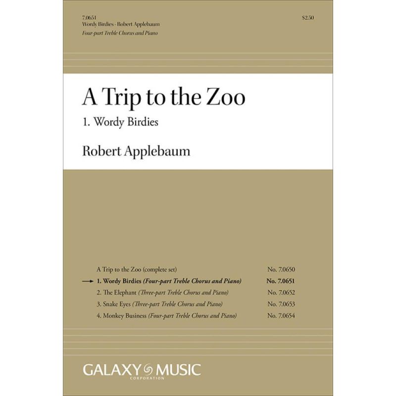 Applebaum, Robert - A Trip to the Zoo: 1. Wordy Birdies